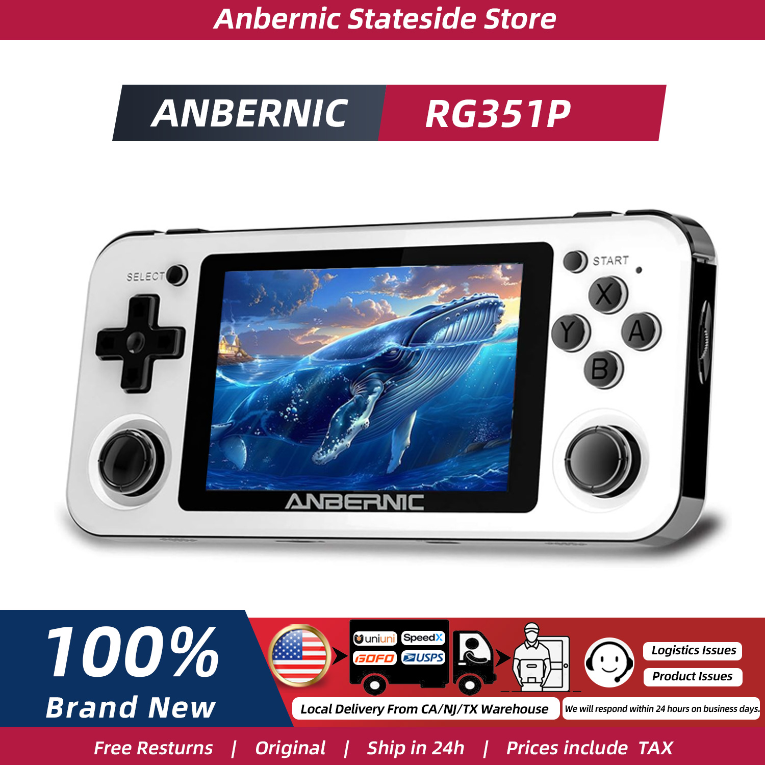 Retro Gaming Anbernic - جهاز ألعاب محمول ANBERNIC RG351P بشاشة