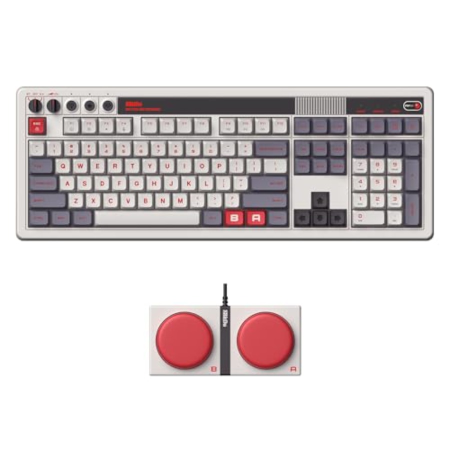 Retro Gaming Uk - لوحة مفاتيح ميكانيكية ريترو 108 للألعاب
