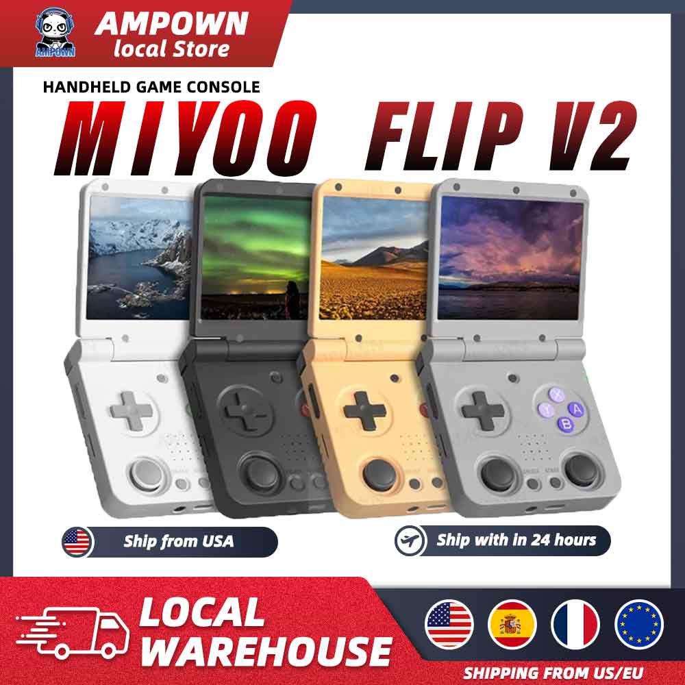 Retro Gaming Os Linux - جهاز ألعاب محمول MIYOO Flip V2