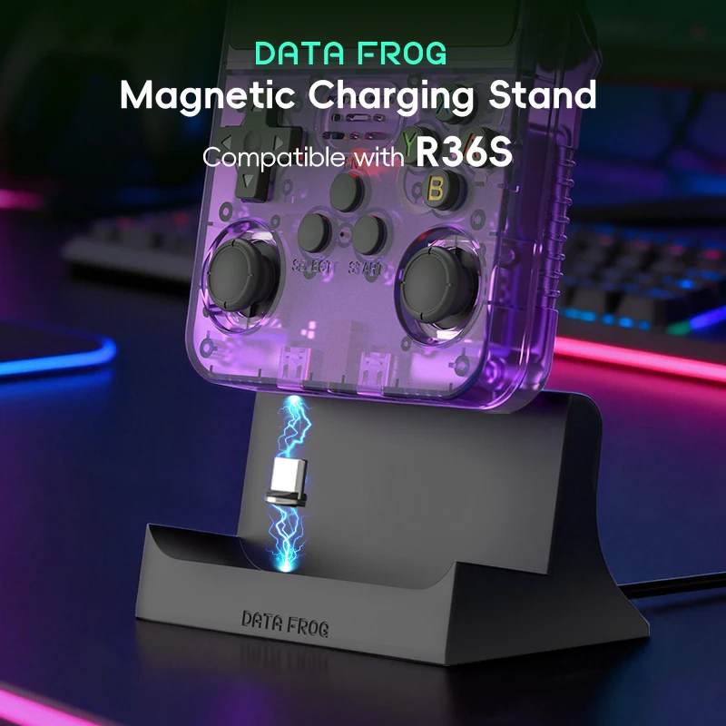 قاعدة شحن Data Frog R36S، حامل - مراجعة Retro Gaming Download وسعره