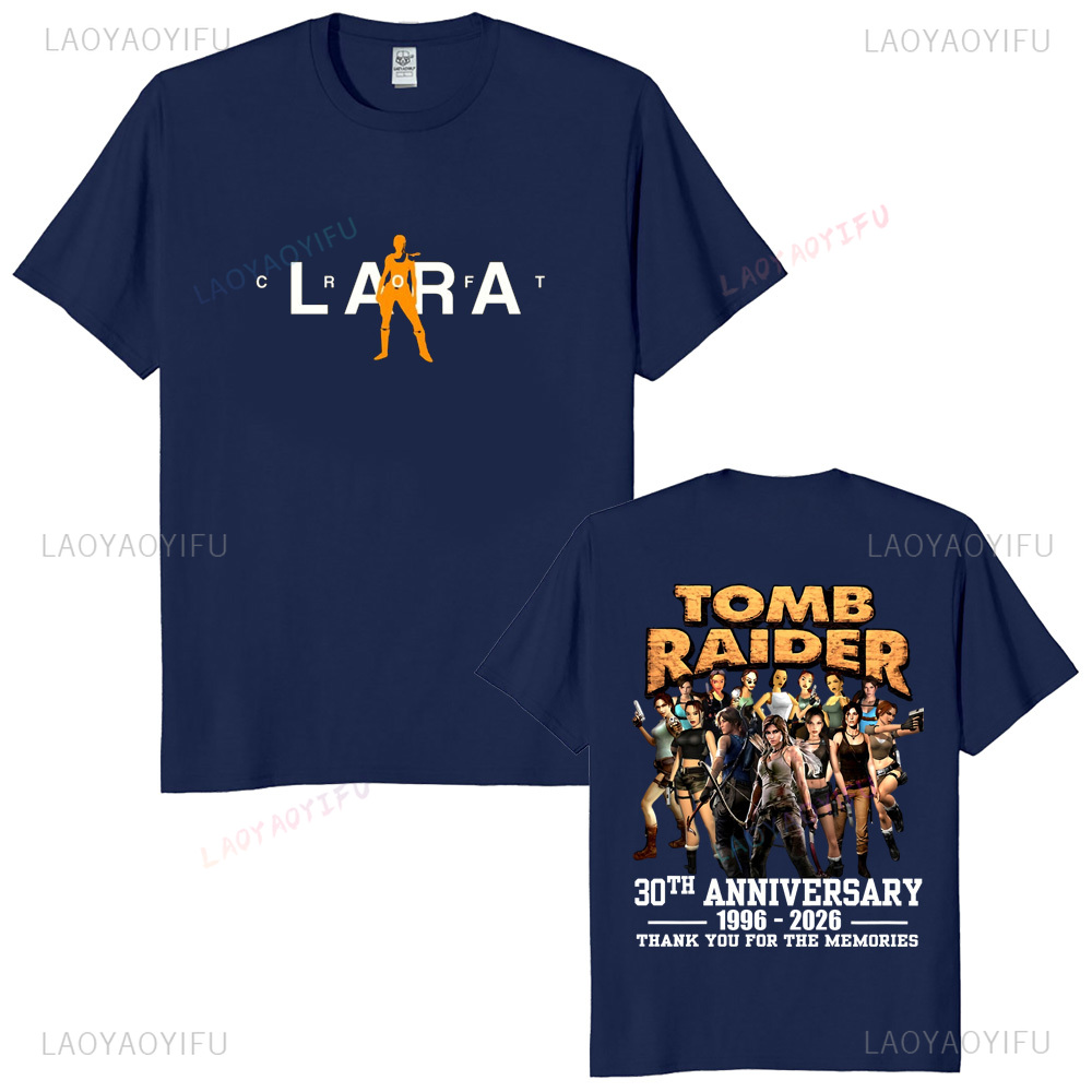 تومب رايدر 30th الذكرى للجنسين - مراجعة Retro Gaming T Shirt وسعره