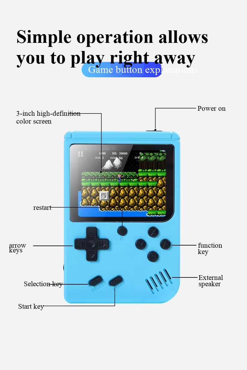 400 لعبة في 1 جهاز ألعاب محمول - مراجعة Retro Gaming Devices وسعره