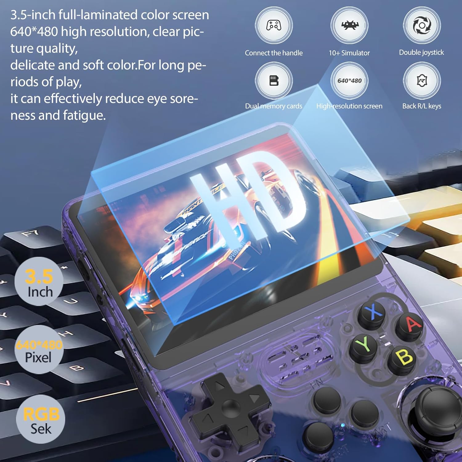 جهاز ألعاب محمول جديد R36S بتص - مراجعة Retro Gaming Os Linux وسعره